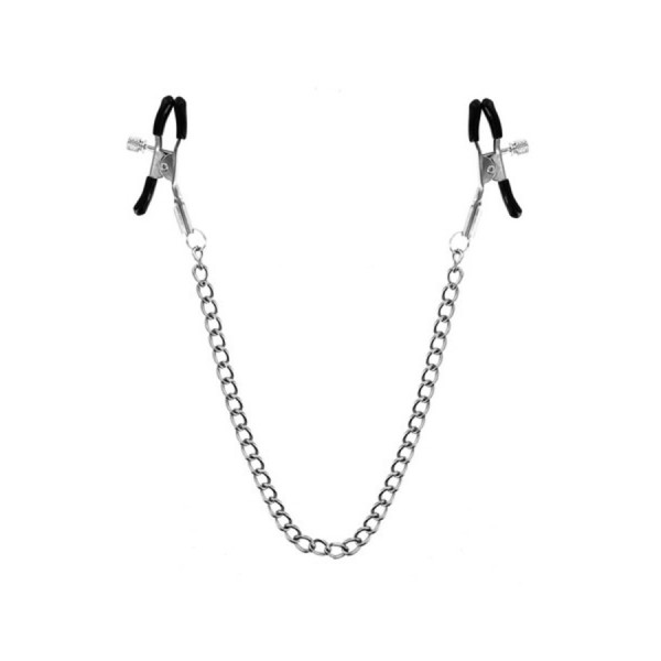 Chaîne pinces à seins 45cm embouts de protection 